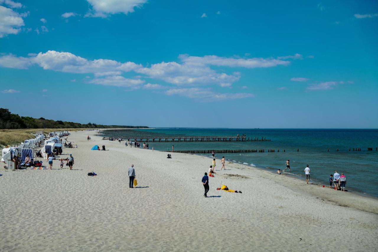 Ferienwohnungen Meerfarbig Zingst - Haustierfrei -Terrasse Mit Strandkorb Oder Balkon - E-Ladesaeule - Parkplatz - Wlan - Fahrradschuppen - Waschtrockner - Ruhig Und Zentral - Nichtraucher 外观 照片